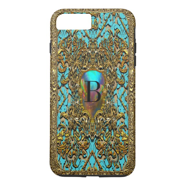 Kashafaye Elegant Victorian Monogram Case-Mate iPhone Skal (Baksida)
