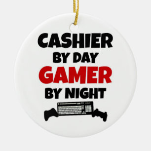 Kashier by Day Gamer by Night Julgransprydnad Keramik