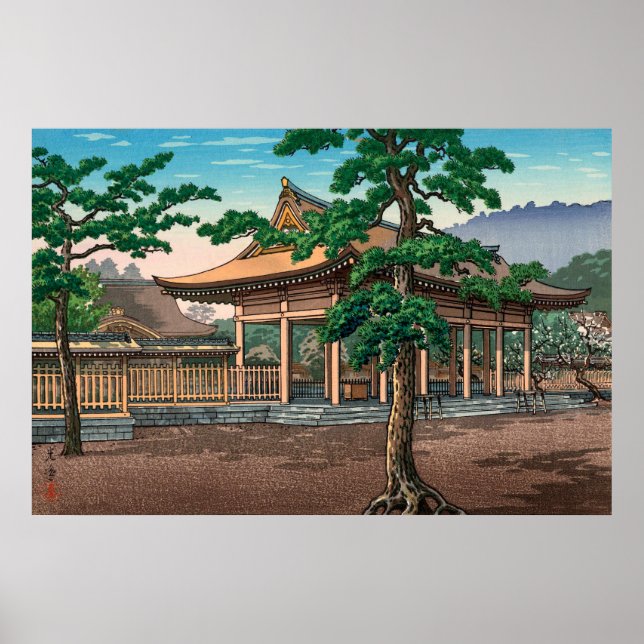 Kashihara Shrine av Tsuchiya Koitsu Poster (Framsidan)