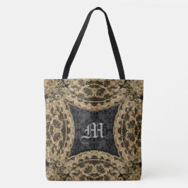 Kashmid Ebony Söt Personlig Monogram Tygkasse