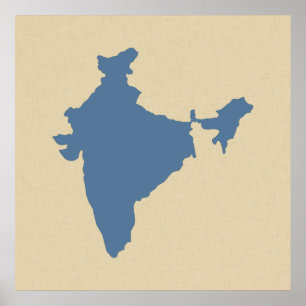 Kashmir Blue Spice Moods Indien Poster