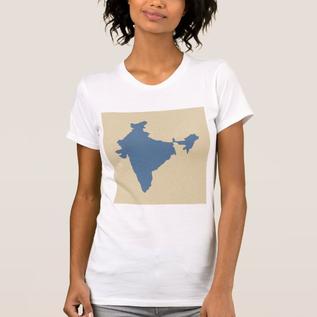 Kashmir Blue Spice Moods Indien T Shirt (Framsida)