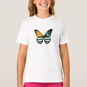Kashmir Fjäril Flagga T Shirt