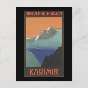 Kashmir Indiska statliga järnvägar Vykort