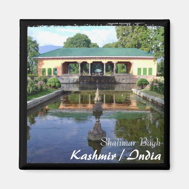 Kashmir, Srinagar - Shalimar Gardens (Magnet) Magnet (Framsidan)
