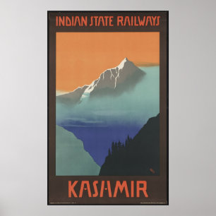 Kashmir Vintage resor Poster Ad Retro-utskrifter