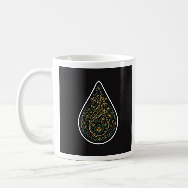 Kashmiri Boteh Paisley  Kaffemugg (Vänster)