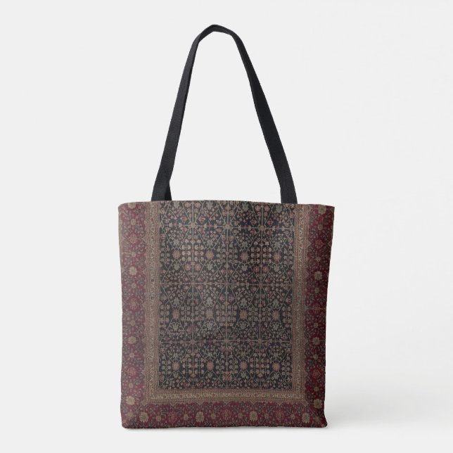 Kashmiri Millefleur Carpet Tote Tygkasse (Baksida)