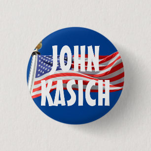 Kasich spring för presidentamerikanska flaggan knapp