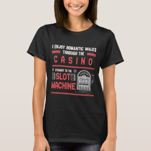 Kasino Älskare Lucky Gambling-plats T Shirt