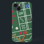Kasino Craps Bord med Chip och Dice<br><div class="desc">Se till att Dam Tur står på din sida med den här målningen av ett klipp bord av Chariklia Zarris. Disen har kastats och samlas in,  tillsammans med eventuella förlorade beten. Lägg den här åtgärden i din vägg i dag!</div>