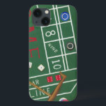 Kasino Craps Bord med Chip och Dice<br><div class="desc">Se till att Dam Tur står på din sida med den här målningen av ett klipp bord av Chariklia Zarris. Disen har kastats och samlas in,  tillsammans med eventuella förlorade beten. Lägg den här åtgärden i din vägg i dag!</div>