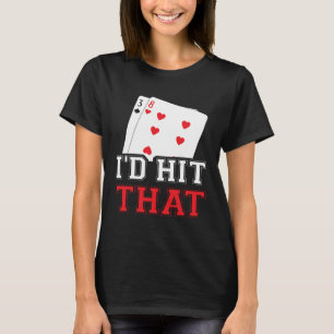 kasino för män jag skulle slå den spelaren t shirt
