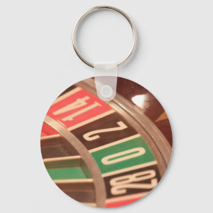 Kasino Gambling Roulette Wheel Vintage Retro Stil Nyckelring