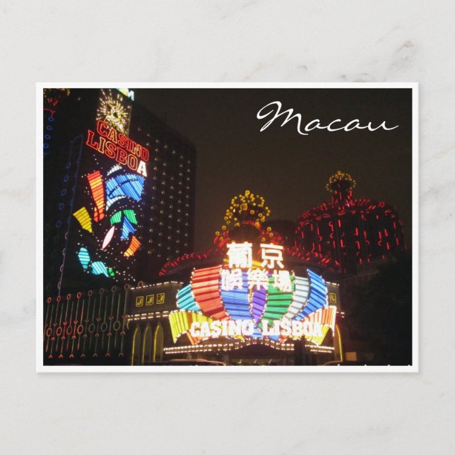 kasino ljus lisboa vykort (Framsida)