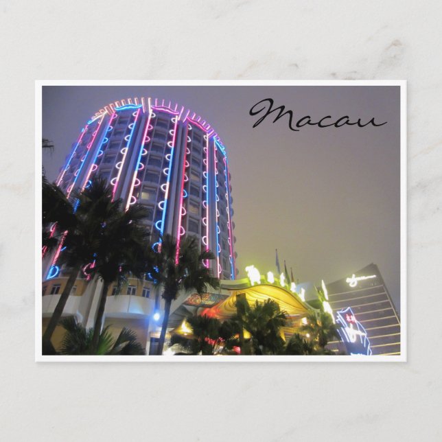 kasino ljus vykort (Framsida)