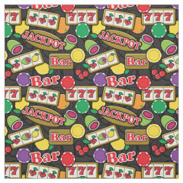 Kasino Lucky Slots och pokerchips Las Vegas Tyg