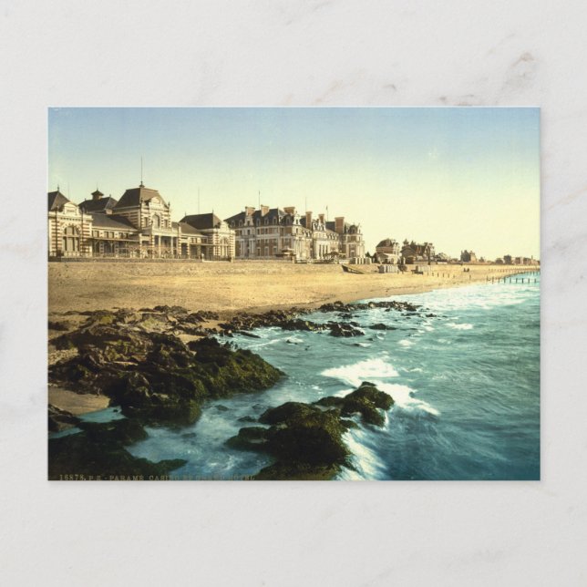 Kasino och Grand Hotel, Parame, Frankrike Vykort (Framsida)