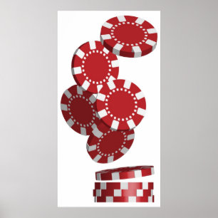 Kasino-/pokerchiper Poster