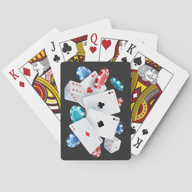 Kasino Pokerlek Kortlek (Baksidan)