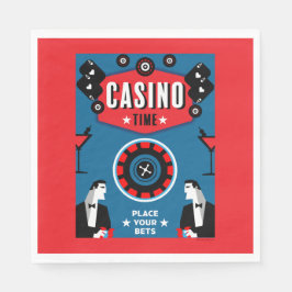 Kasino Spel Poker Roulette Pappersservett