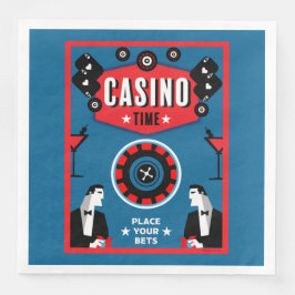 Kasino Spel Poker Roulette Pappersservett