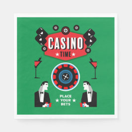 Kasino Spel Poker Roulette Pappersservett