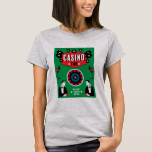 Kasino Spel Poker Roulette T Shirt