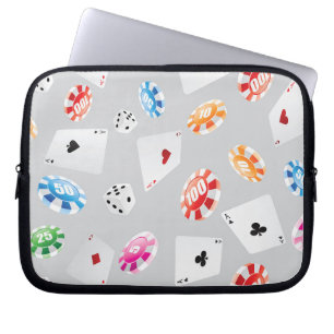 Kasino, speltillbehör mönster 8 laptop fodral