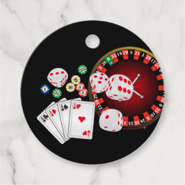 kasino, vegas, poker, spel, vuxen gåvor etiketter