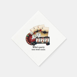 kasino, vegas, poker, spel, vuxen pappersservett