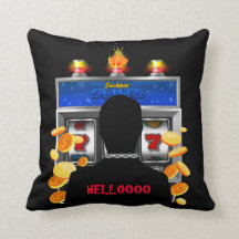 Kasinoenarmad bandit som spelar Jackpotutbetalning