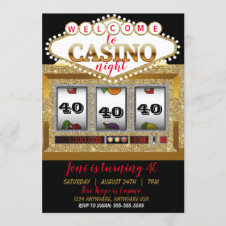 kasinofack maskin las Vegas kasino-natten Inbjudningar