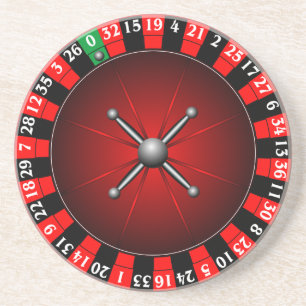 Kasinoillustrationen med rouletten rullar underlägg sandsten