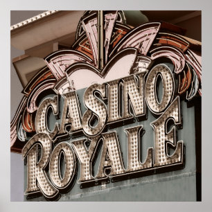 KasinoRoyale Las Vegas Retro affisch
