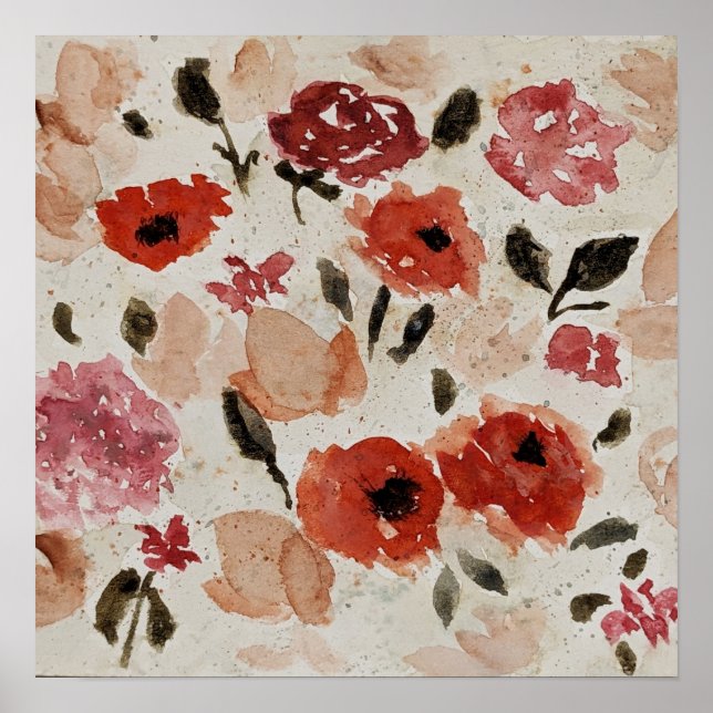 Kaskad av blommor poster (Framsidan)