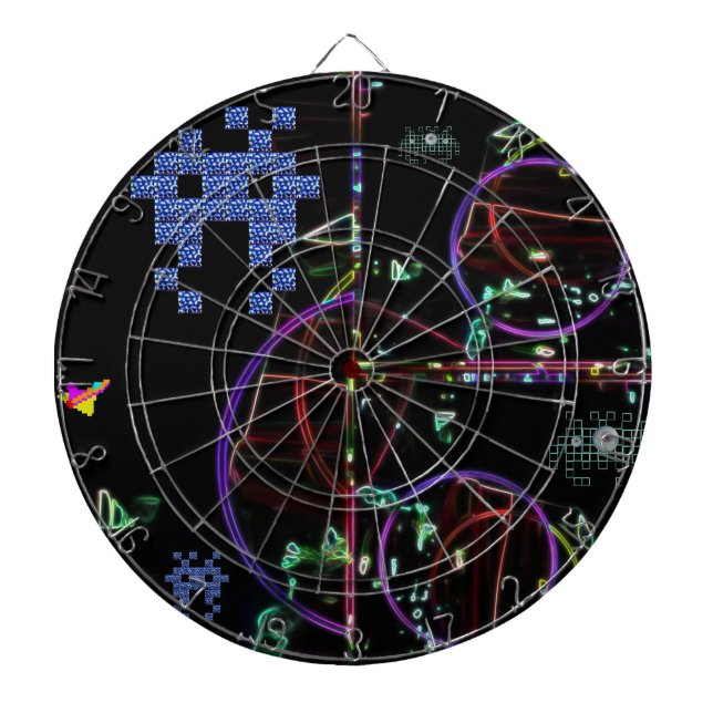 Kaskad av elektroniska spel darttavla (Framsidan)