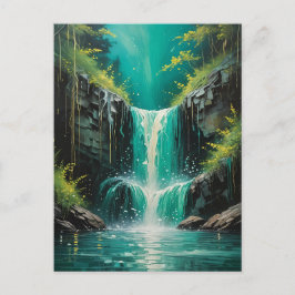 Kaskad av serenitet vykort