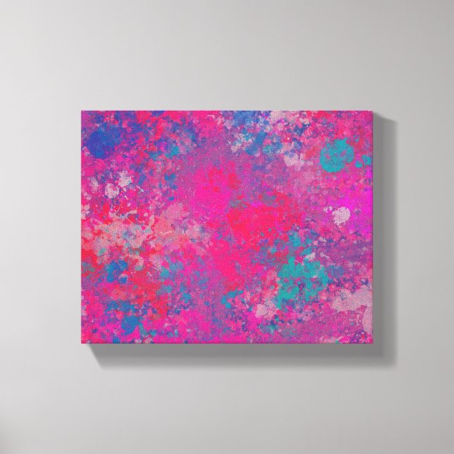 Kaskad Färg Abstract Design Mönster Canvastryck (Framsida)