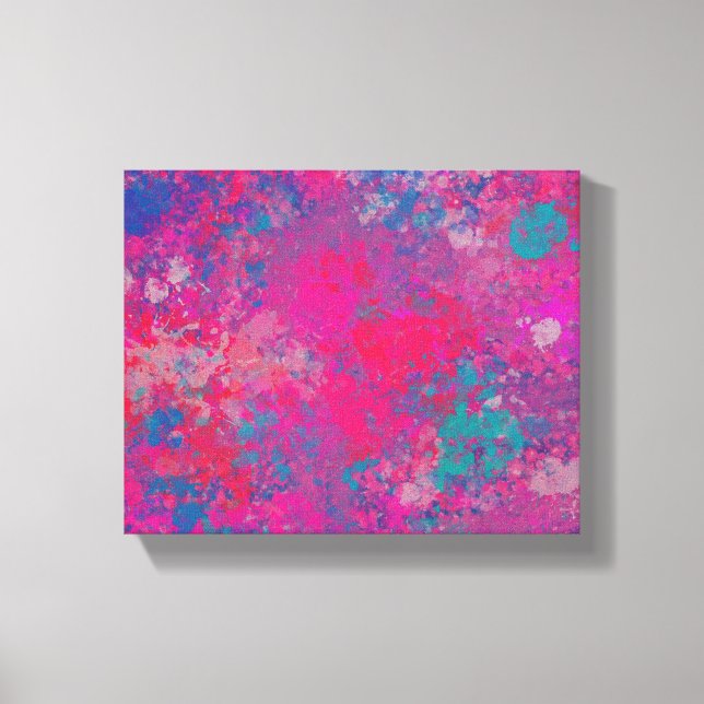 Kaskad Färg Abstract Design Mönster Canvastryck (Framsida)