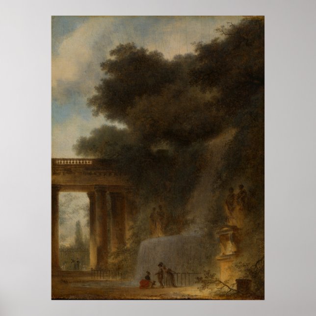 Kaskad - Fragonard Ligcape Art Poster (Framsidan)