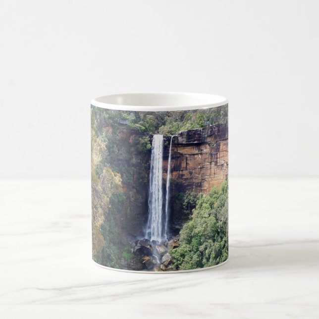 Kaskad vid Fitzroy Falls Kaffemugg (Center)