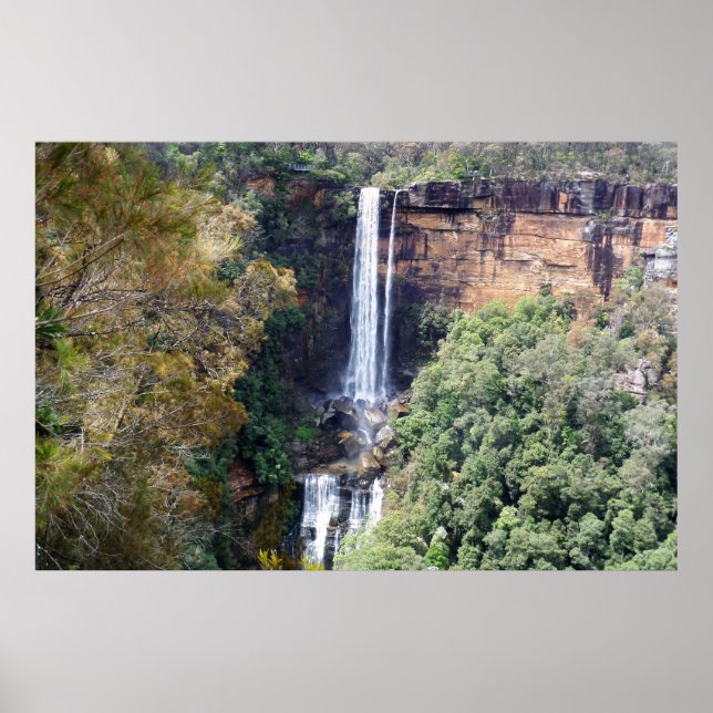 Kaskad vid Fitzroy Falls Poster (Framsidan)