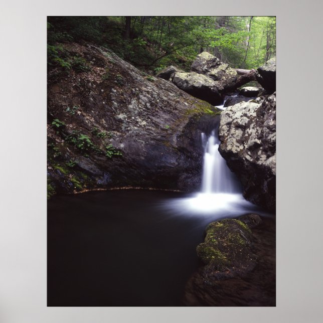 Kaskad vid floden Ro Poster (Framsidan)