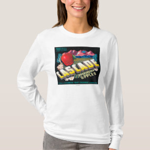 KaskadApple etikett (blått) - Cashmere, WA T Shirt