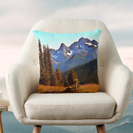 Kaskadberg i Golden Sunlight Kudde