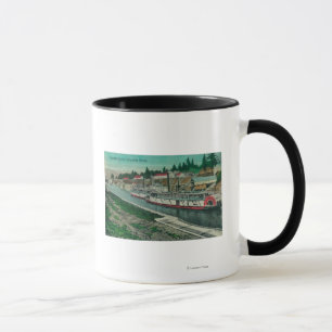 Kaskaden låser på Columbiaet River Mugg