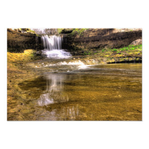 Kaskaderna vid Glen Helen Nature Reserve, Ohio Fototryck
