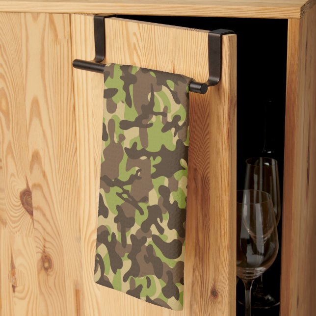 Kaskadkamouflage  kökshandduk (Thirds Fold)