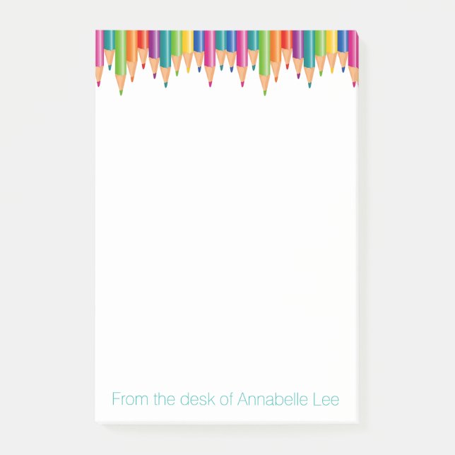 Kaskadregnbågen ritar post-it block (Framsida)